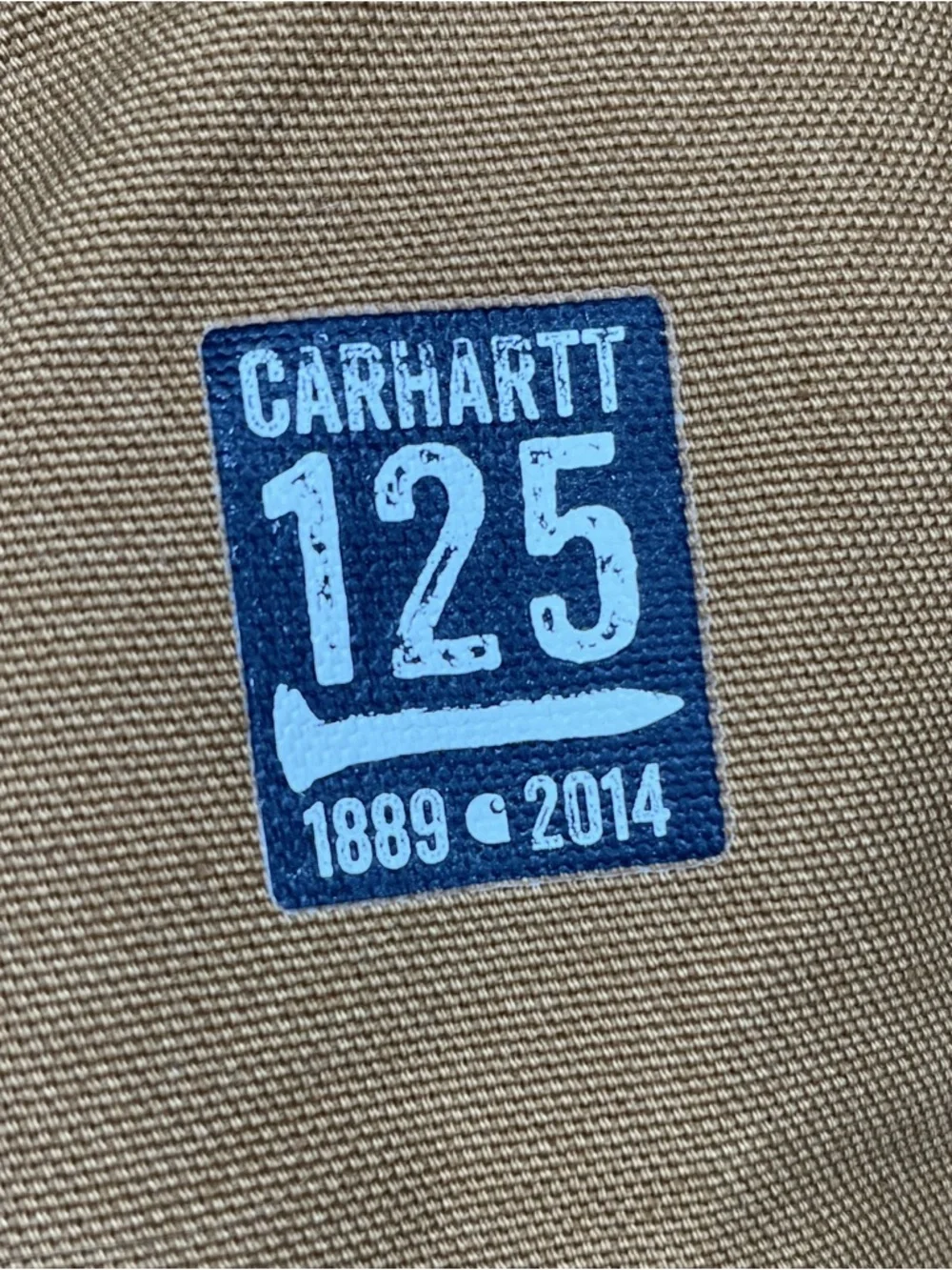 Carhartt J131 tan Duck Active Jacket USA Made Hooded Work Jacket Large Regular